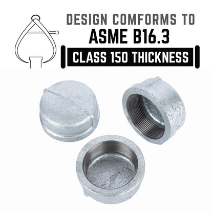 1 1/4 in. Galvanized Iron Cap