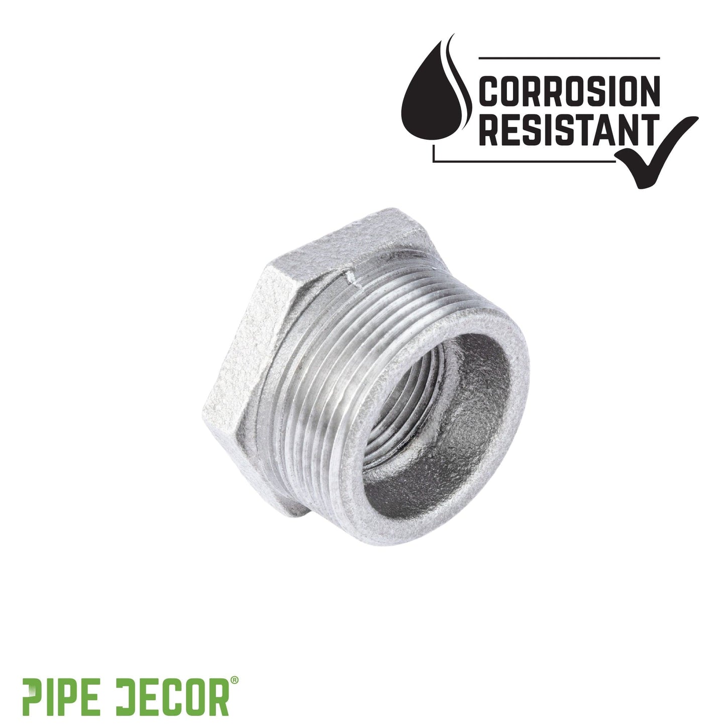 1 1/2 in. x  3/4 in. Galvanized Iron Bushing