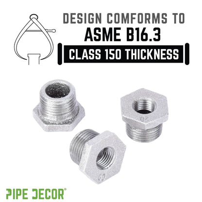 1/2 in. x 1/4 in. Galvanized Iron Bushing