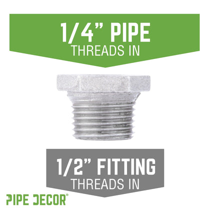 1/2 in. x 1/4 in. Galvanized Iron Bushing