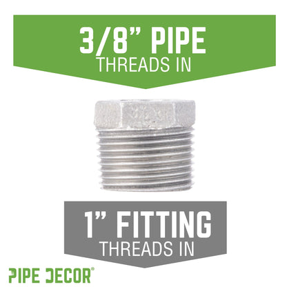 1 in. x 3/8 in. Galvanized Iron Bushing