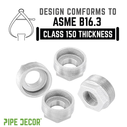 2 in. x 1 in. Galvanized Iron Bushing