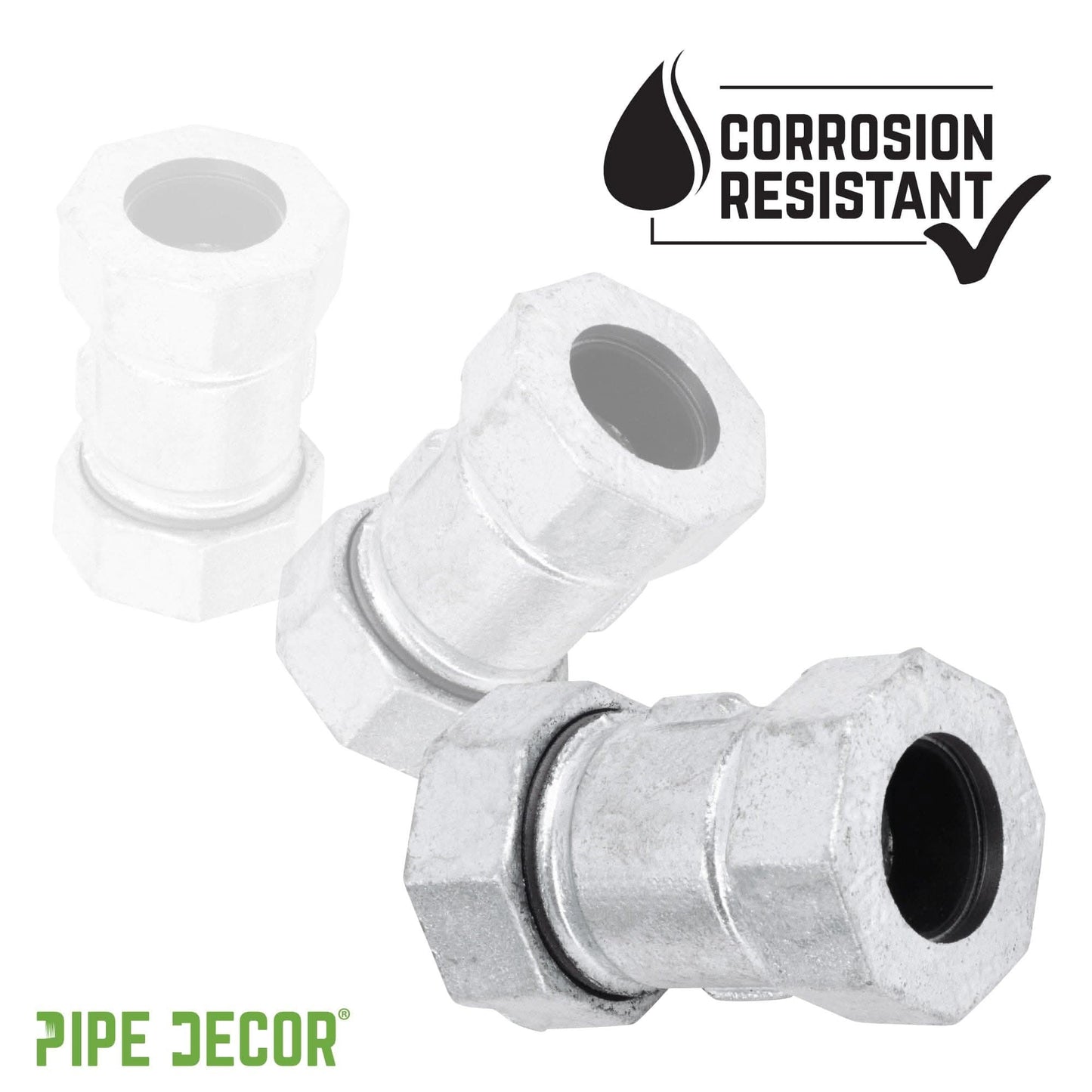 1 in. Galvanized Iron Compression Coupling