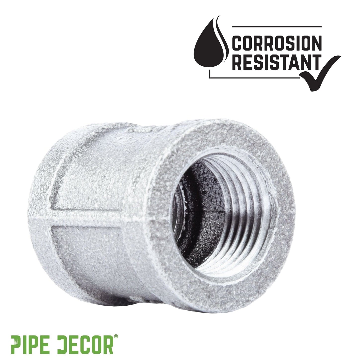 1/2 in. Galvanized Iron Coupling
