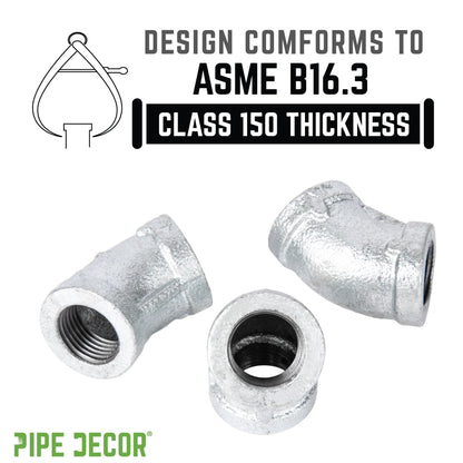 1/4 in.  Galvanized Iron 45 Degree Elbow