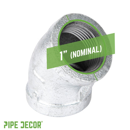1 in. Galvanized Iron 45 Degree Elbow