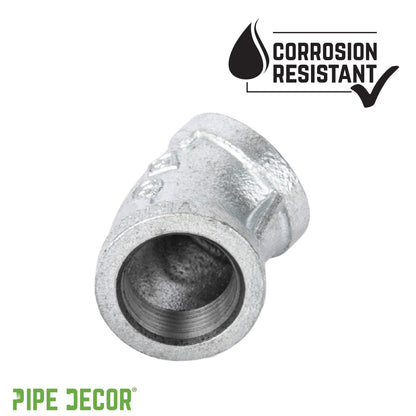 2 in.  Galvanized Iron 45 Degree Elbow