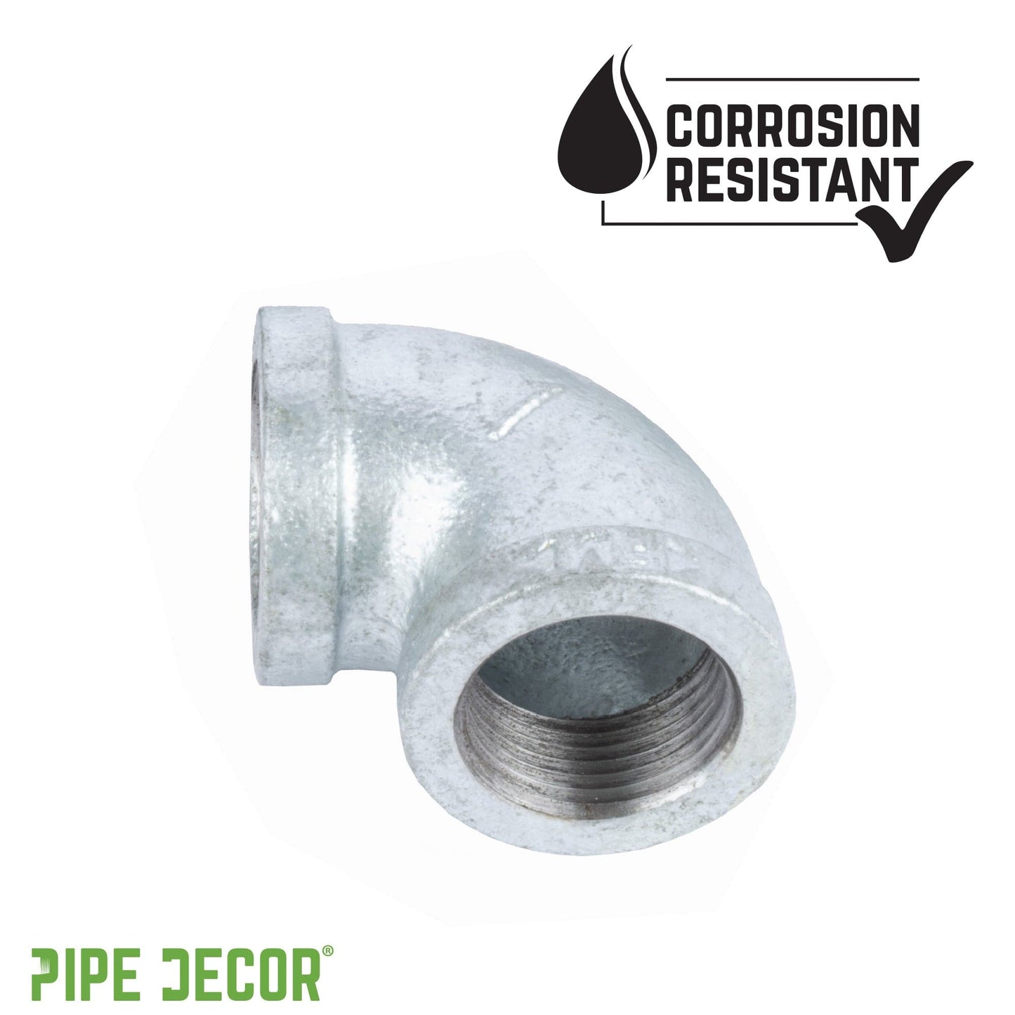 1 in. Galvanized Iron 90 Degree Elbow