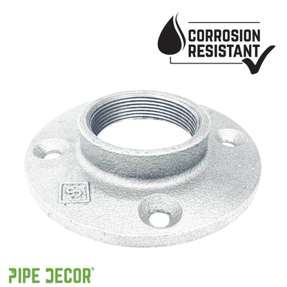 1 1/2 in. Galvanized Iron Floor Flange