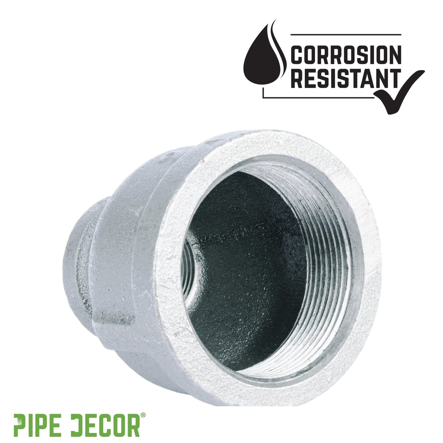 1 1/4 in. x 1/2 in. Galvanized Iron Reducing Coupling