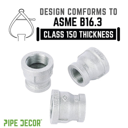 1 1/4 in. x 1 in. Galvanized Iron Reducing Coupling