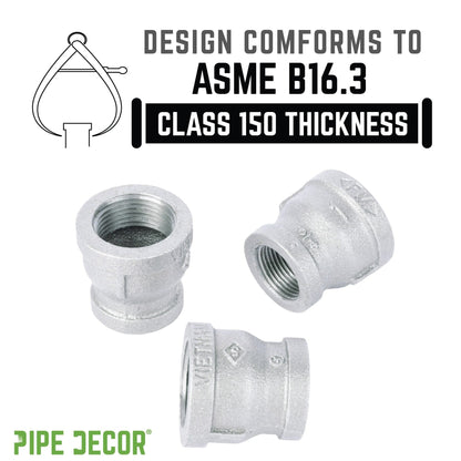 1 in. x 3/4 in. Galvanized Iron Reducing Coupling
