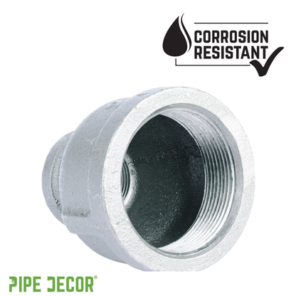 2 in. x  1 in. Galvanized Iron Reducing Coupling