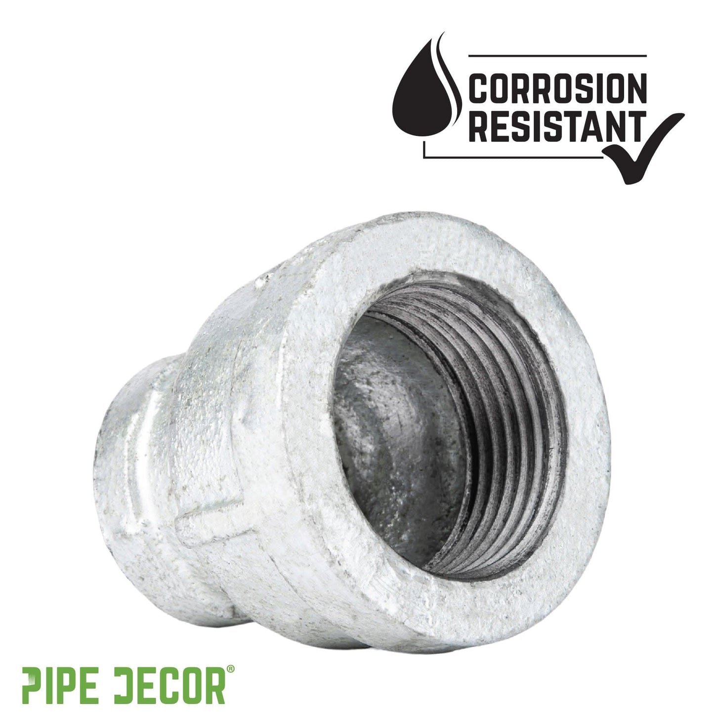 1 in. x 1/2 in. Galvanized Iron Reducing Coupling