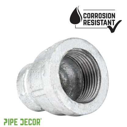 1/2 in. x 1/4 in. Galvanized Iron Reducing Coupling