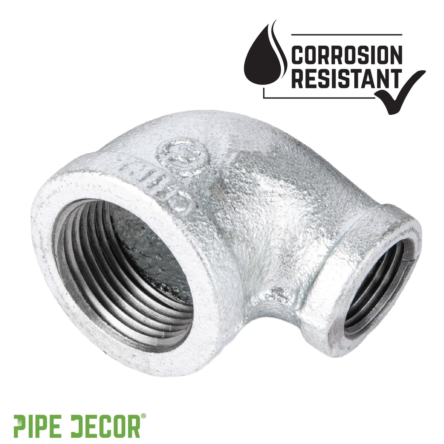 3/4 in. x 3/8 in. Galvanized Iron Reducing Elbow