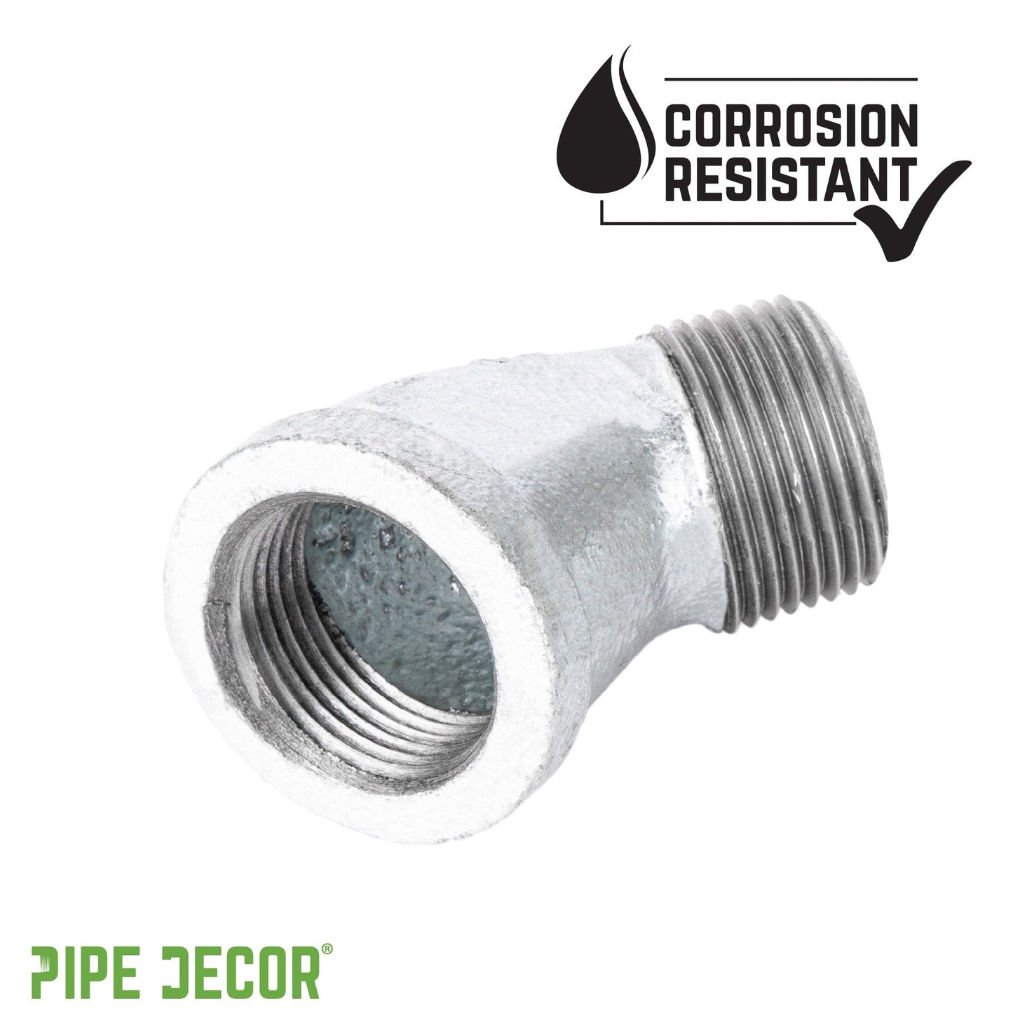 1 1/2 in. Galvanized Iron 45 Degree Street Elbow