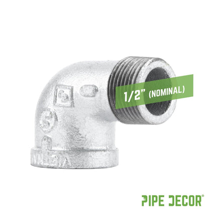 1/2 in. Galvanized Iron 90 Degree Street Elbow