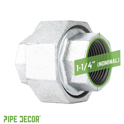 1 1/4 in. Galvanized Iron Union
