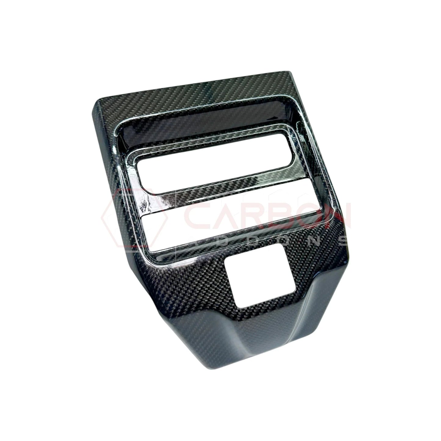 2019+ RAM 1500/TRX Interior Rear AC Vent Center Trim Real Carbon Fiber Cover