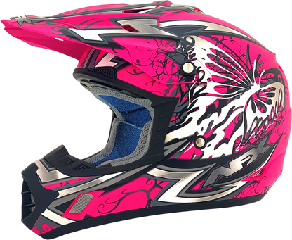 AFX FX-17 Helmet - Butterfly - Matte Hot Pink - XL 0110-7110