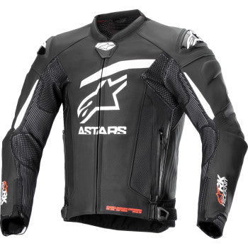ALPINESTARS GP Plus R v4 Rideknit® Leather Jacket - Black/White - US 40 / EU 50 3100324-12-50