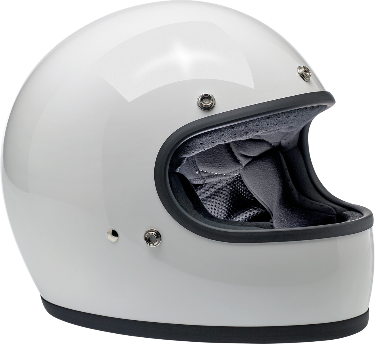 BILTWELL Gringo Helmet - Gloss White - Small 1002-517-102