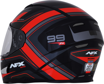 AFX FX-99 Helmet - Recurve - Black/Red - Large 0101-11113