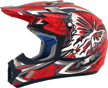 AFX FX-17 Helmet - Butterfly - Matte Ferrari Red - Small 0110-7117
