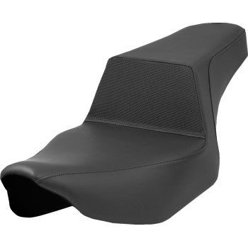 SADDLEMEN Step-Up Seat - Gripper Lumbar - Black - Road Glide/Street Glide 823-07-174