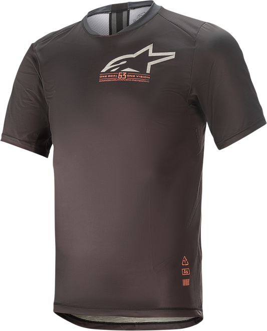 ALPINESTARS Alps 6.0 V2 Jersey - Short-Sleeve - Black/Coral - Large 1763921-1793-LG