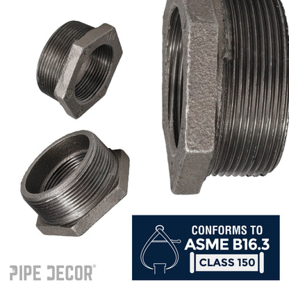 2 1/2 in. x 2 in. Black Bushing