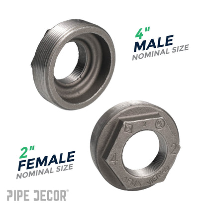 4 in. x 2 in. Black Bushing