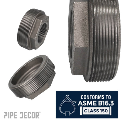 4 in. x 2 in. Black Bushing