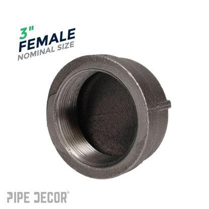 3 in. Black Cap