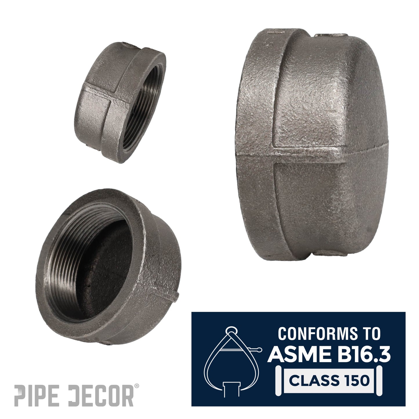4 in. Black Cap