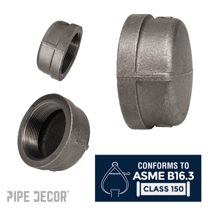 4 in. Black Cap