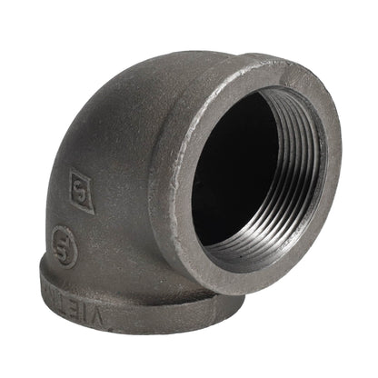 2 1/2 in. Black 90 Degree Elbow