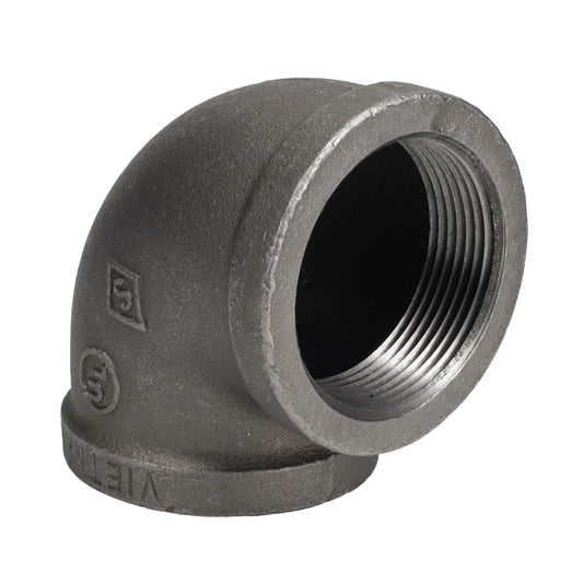 2 1/2 in. Black 90 Degree Elbow