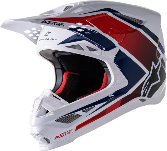 ALPINESTARS Supertech M10 Helmet - Meta 2 - MIPS® - White/Red/Blue - 2XL 8300422-2378-2X