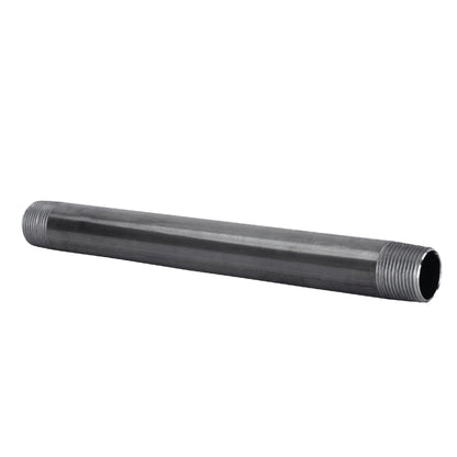 1 in. x 12 in. Black Pipe
