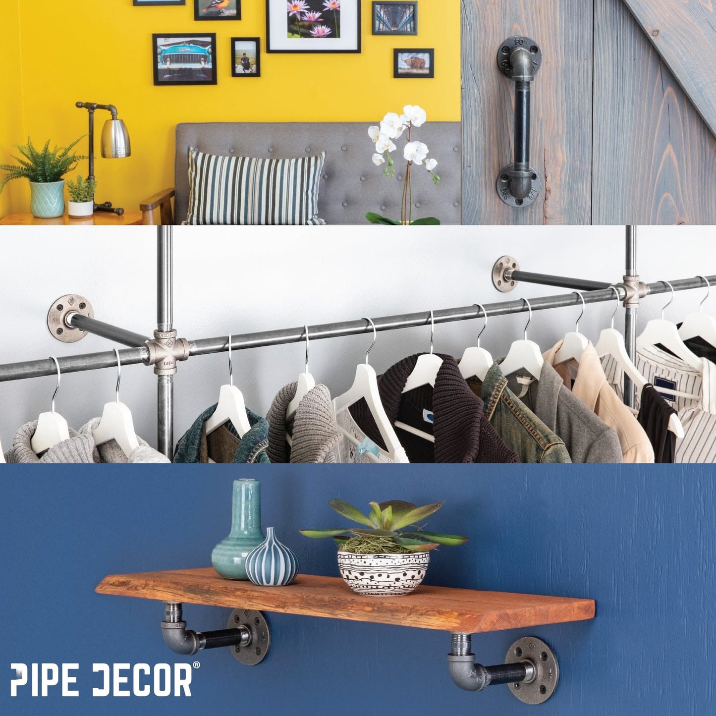 2 in. x 2 1/2  in. Black Pipe