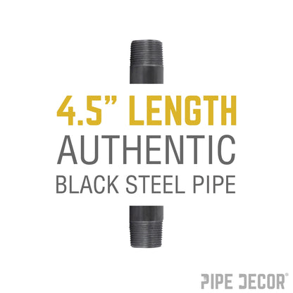 2 in. x 4 1/2 in. Black Pipe