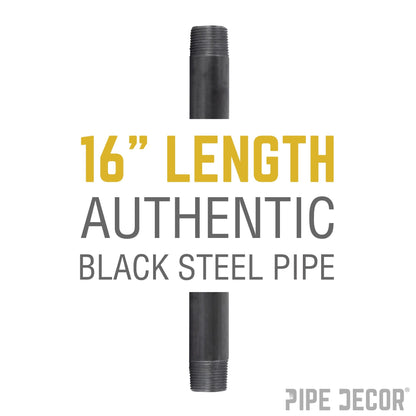 3/4 in. x 16 in. Black Pipe