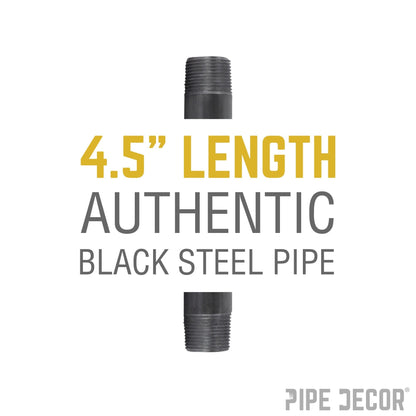 3/8 in. x 4 1/2 in. Black Pipe