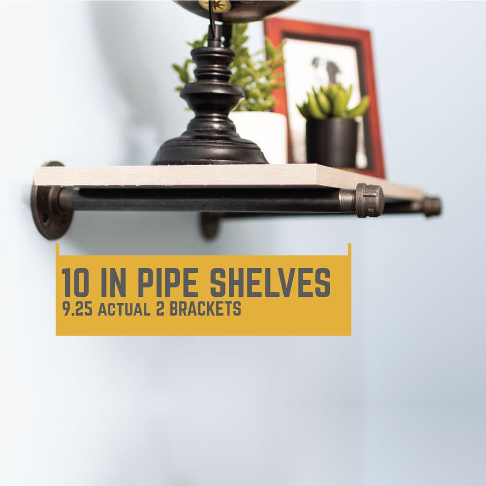 1/2 in. x 10 in. Shelf Bracket Kit, 4 Pack