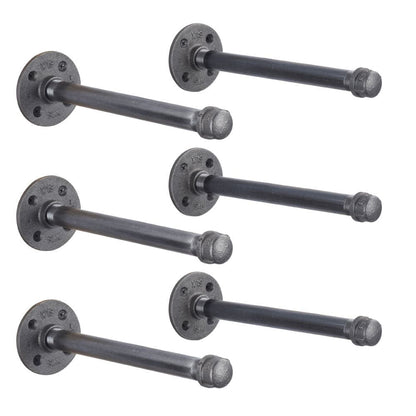 1/2 in. x 12 in. L Shelf Bracket Kit, 6 Pack