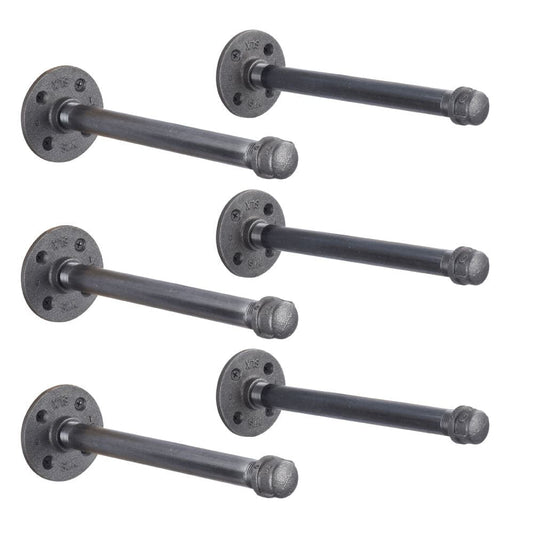 1/2 in. x 12 in. L Shelf Bracket Kit, 6 Pack
