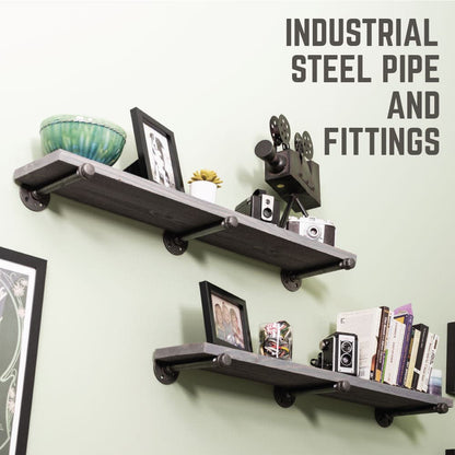 1/2 in. x 12 in. L Shelf Bracket Kit, 6 Pack