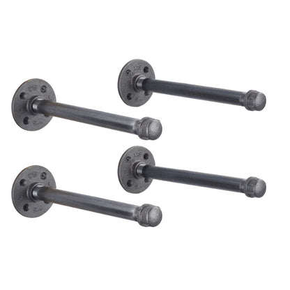 1/2 in. x 12 in. Shelf Bracket Kit, 4 Pack